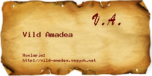 Vild Amadea névjegykártya